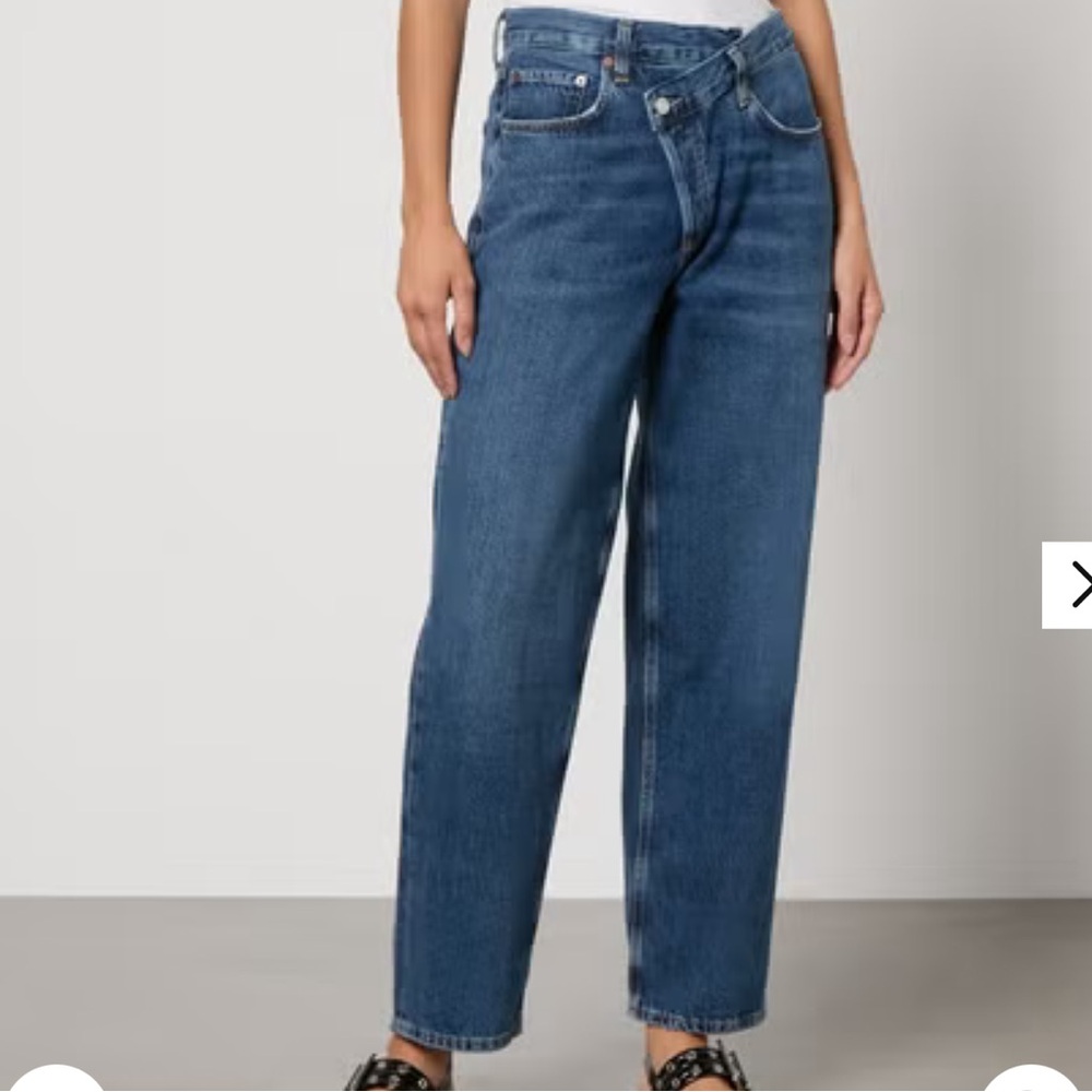 Agolde Criss Cross Straight Leg Jeans